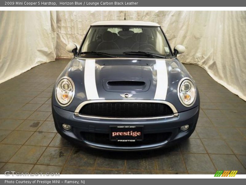 Horizon Blue / Lounge Carbon Black Leather 2009 Mini Cooper S Hardtop