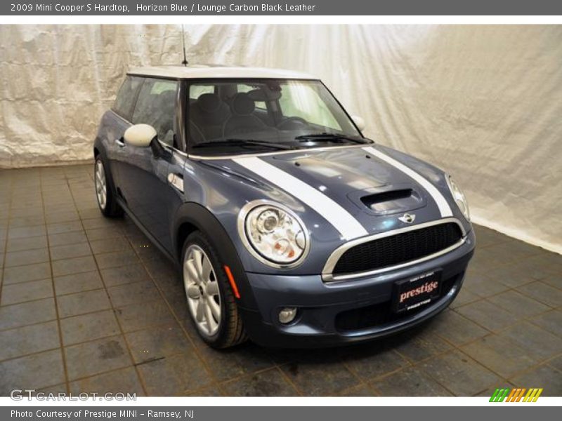 Horizon Blue / Lounge Carbon Black Leather 2009 Mini Cooper S Hardtop