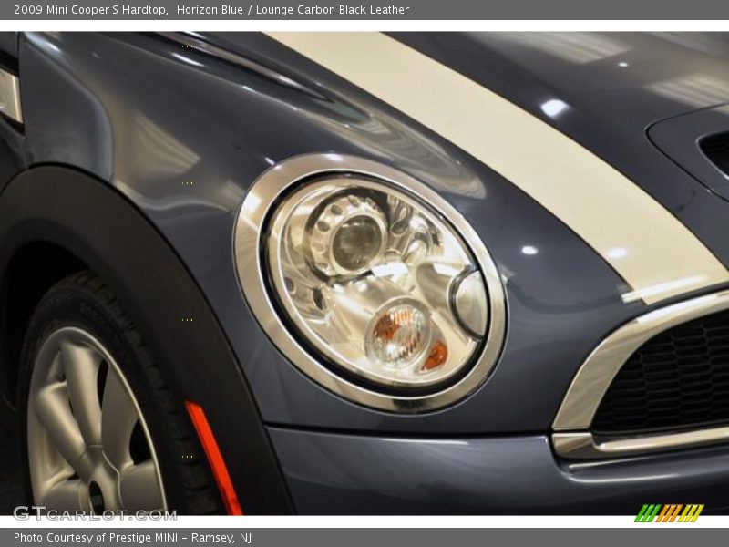 Horizon Blue / Lounge Carbon Black Leather 2009 Mini Cooper S Hardtop