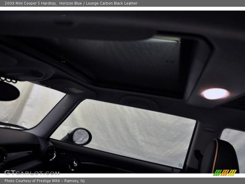 Horizon Blue / Lounge Carbon Black Leather 2009 Mini Cooper S Hardtop