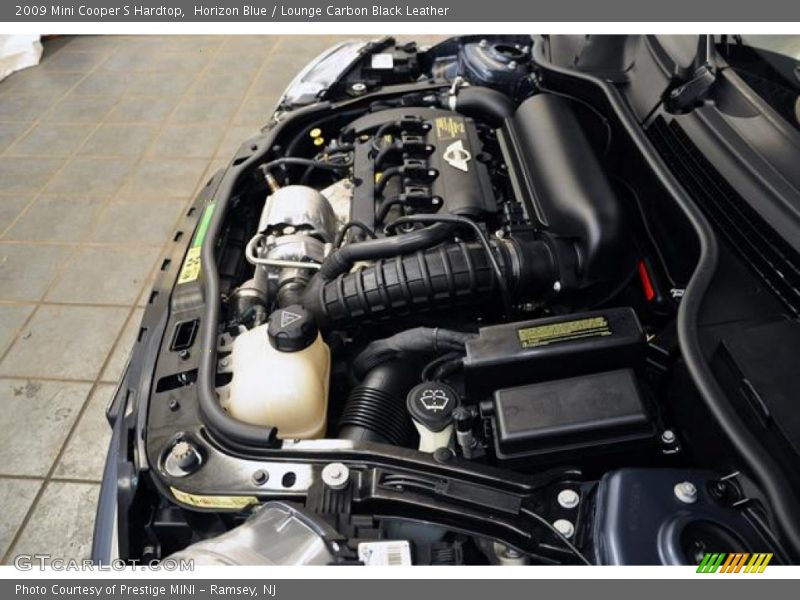 Horizon Blue / Lounge Carbon Black Leather 2009 Mini Cooper S Hardtop