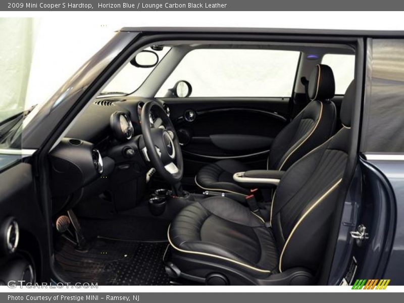 Horizon Blue / Lounge Carbon Black Leather 2009 Mini Cooper S Hardtop