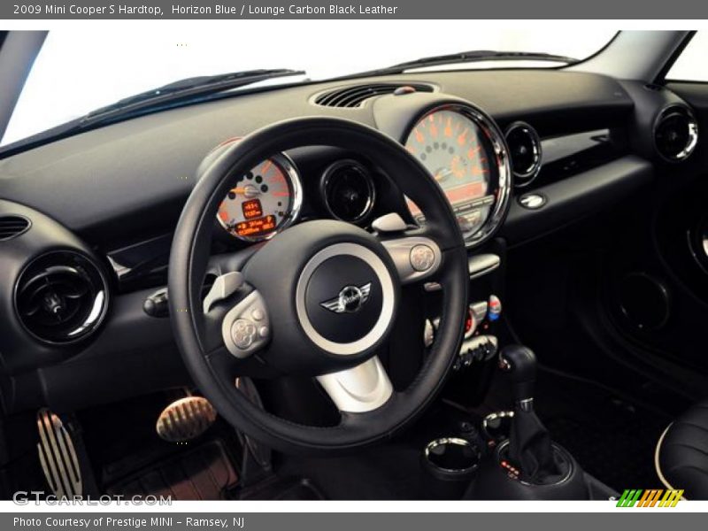 Horizon Blue / Lounge Carbon Black Leather 2009 Mini Cooper S Hardtop
