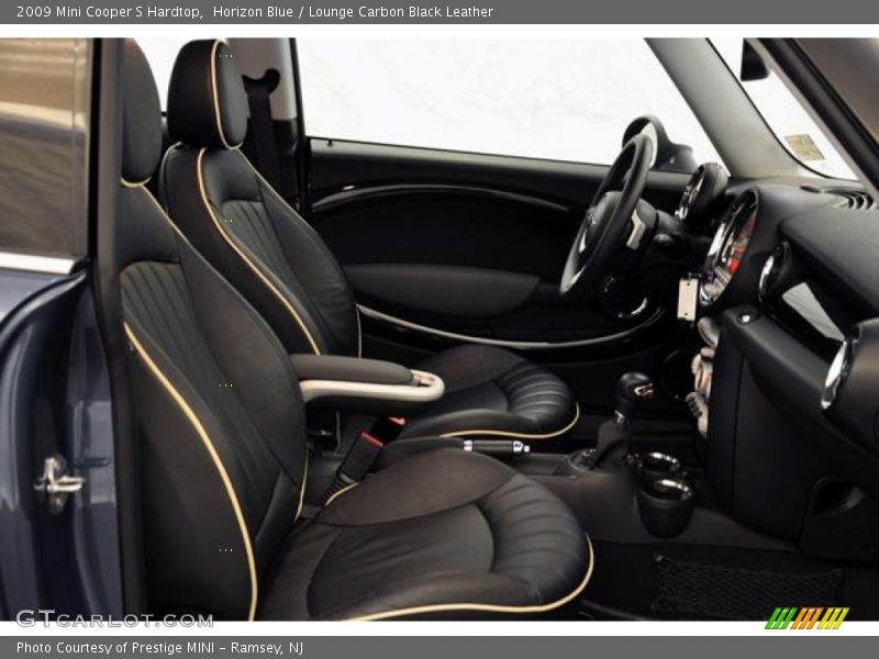 Horizon Blue / Lounge Carbon Black Leather 2009 Mini Cooper S Hardtop