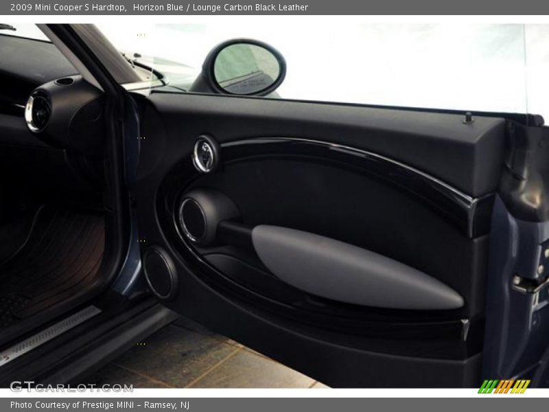 Horizon Blue / Lounge Carbon Black Leather 2009 Mini Cooper S Hardtop