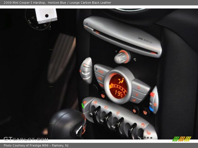 Horizon Blue / Lounge Carbon Black Leather 2009 Mini Cooper S Hardtop