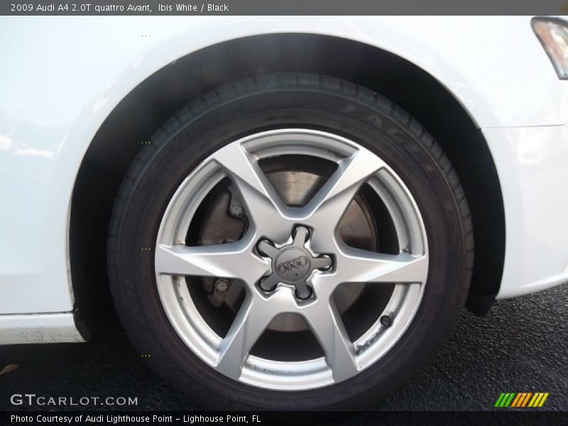 Ibis White / Black 2009 Audi A4 2.0T quattro Avant