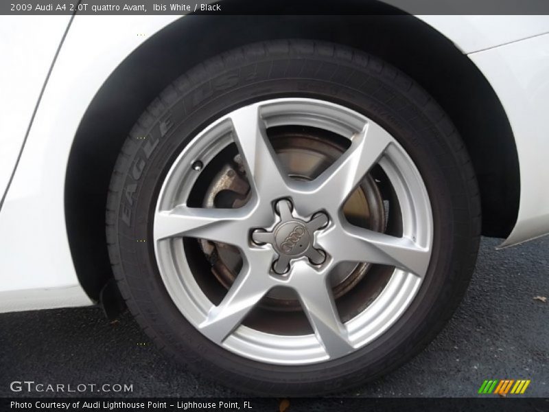 Ibis White / Black 2009 Audi A4 2.0T quattro Avant