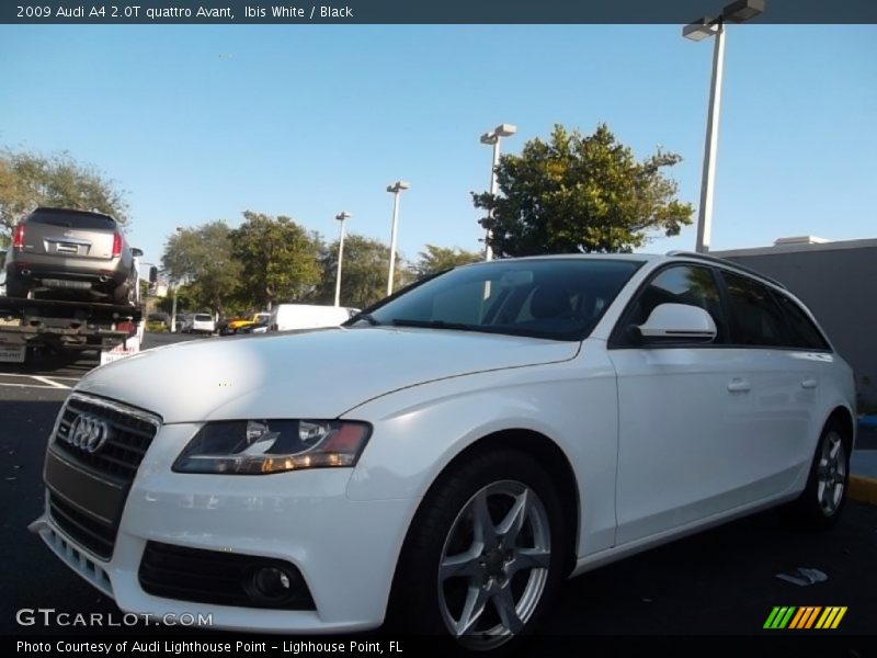 Ibis White / Black 2009 Audi A4 2.0T quattro Avant