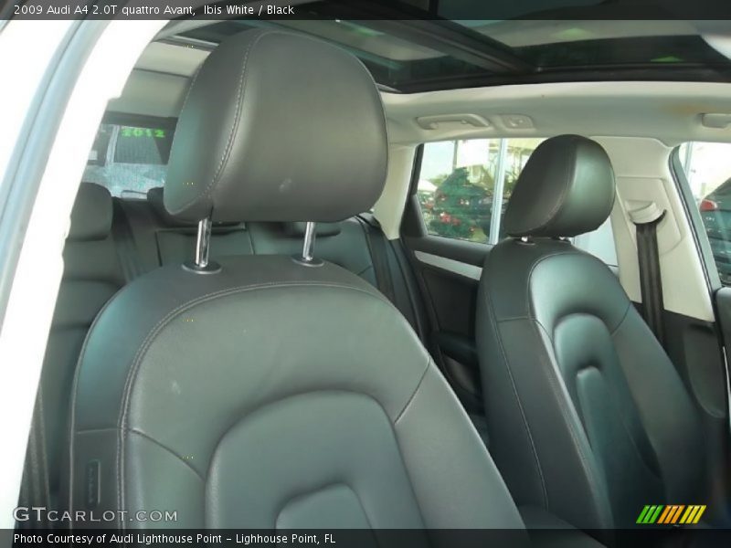 Ibis White / Black 2009 Audi A4 2.0T quattro Avant