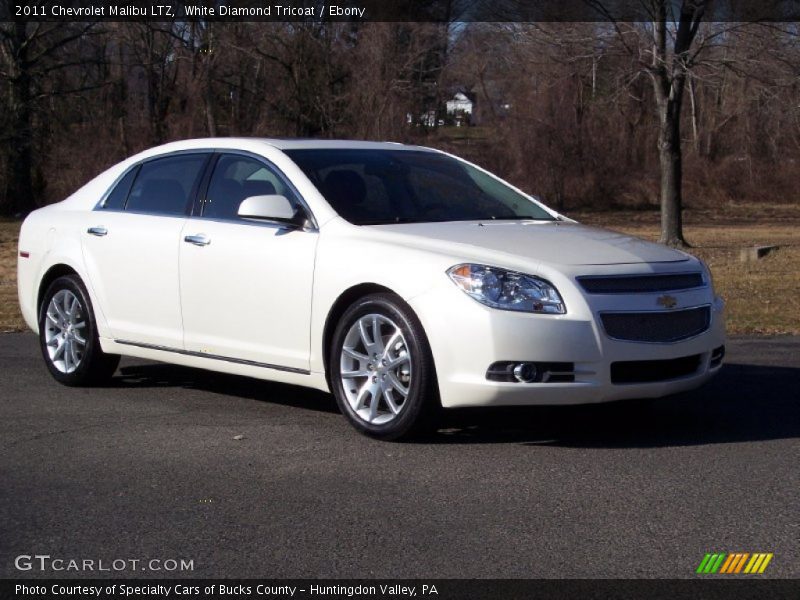 White Diamond Tricoat / Ebony 2011 Chevrolet Malibu LTZ