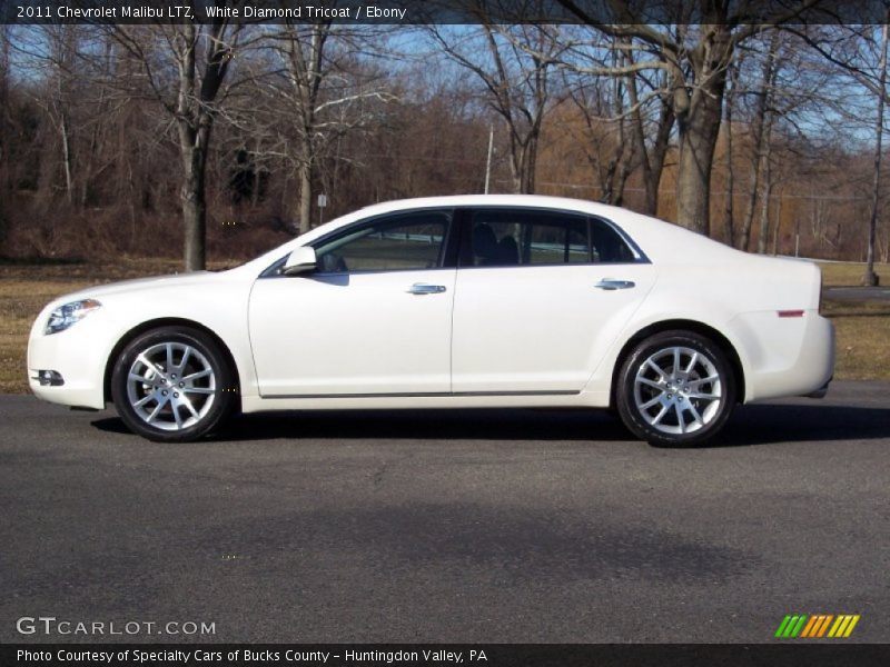 White Diamond Tricoat / Ebony 2011 Chevrolet Malibu LTZ