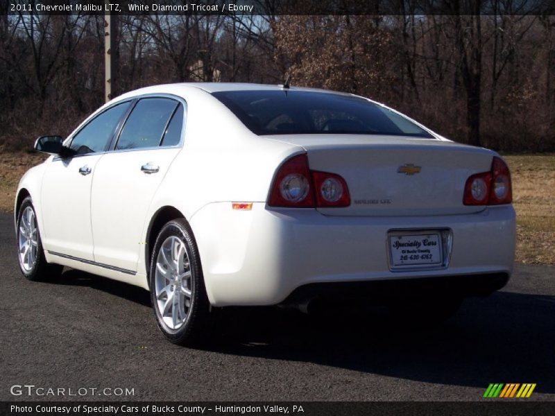 White Diamond Tricoat / Ebony 2011 Chevrolet Malibu LTZ