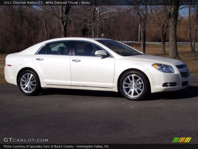 White Diamond Tricoat / Ebony 2011 Chevrolet Malibu LTZ