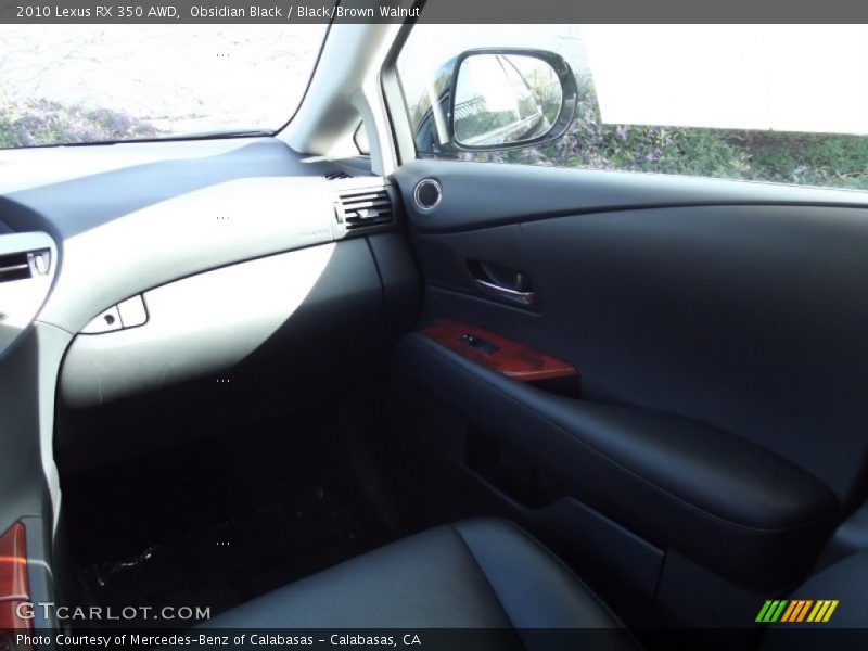 Obsidian Black / Black/Brown Walnut 2010 Lexus RX 350 AWD