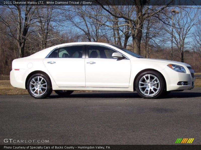 White Diamond Tricoat / Ebony 2011 Chevrolet Malibu LTZ