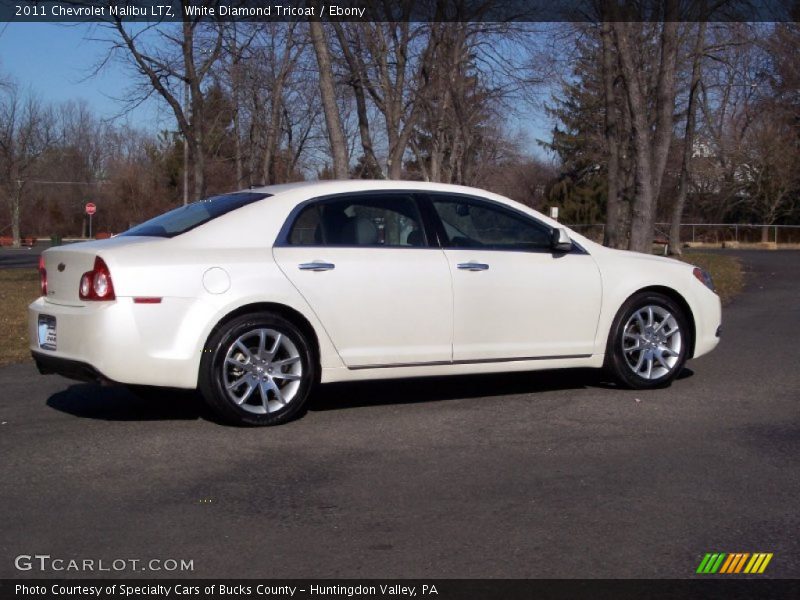 White Diamond Tricoat / Ebony 2011 Chevrolet Malibu LTZ
