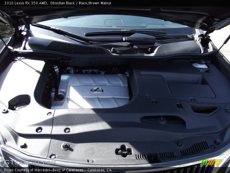 Obsidian Black / Black/Brown Walnut 2010 Lexus RX 350 AWD