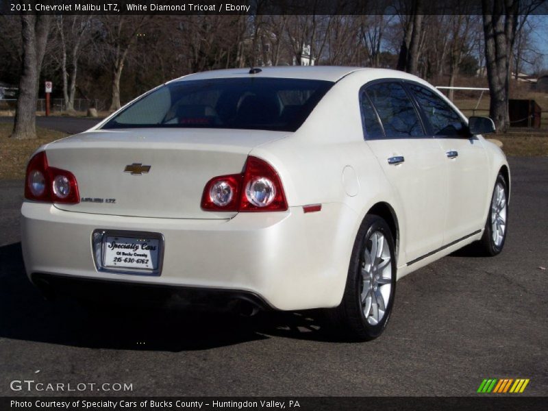 White Diamond Tricoat / Ebony 2011 Chevrolet Malibu LTZ