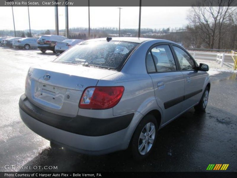 Clear Silver / Gray 2009 Kia Rio Sedan