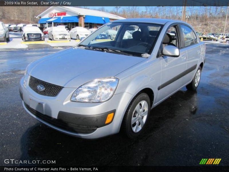 Clear Silver / Gray 2009 Kia Rio Sedan