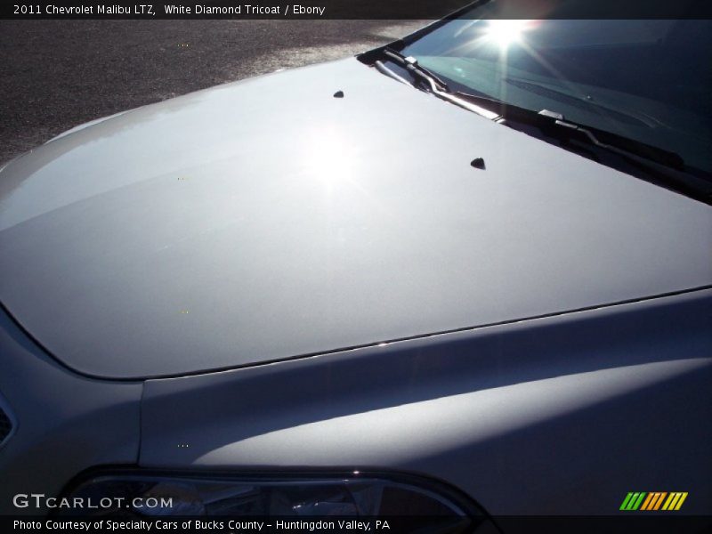 White Diamond Tricoat / Ebony 2011 Chevrolet Malibu LTZ