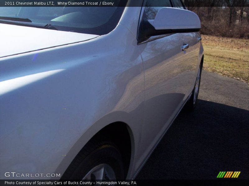 White Diamond Tricoat / Ebony 2011 Chevrolet Malibu LTZ
