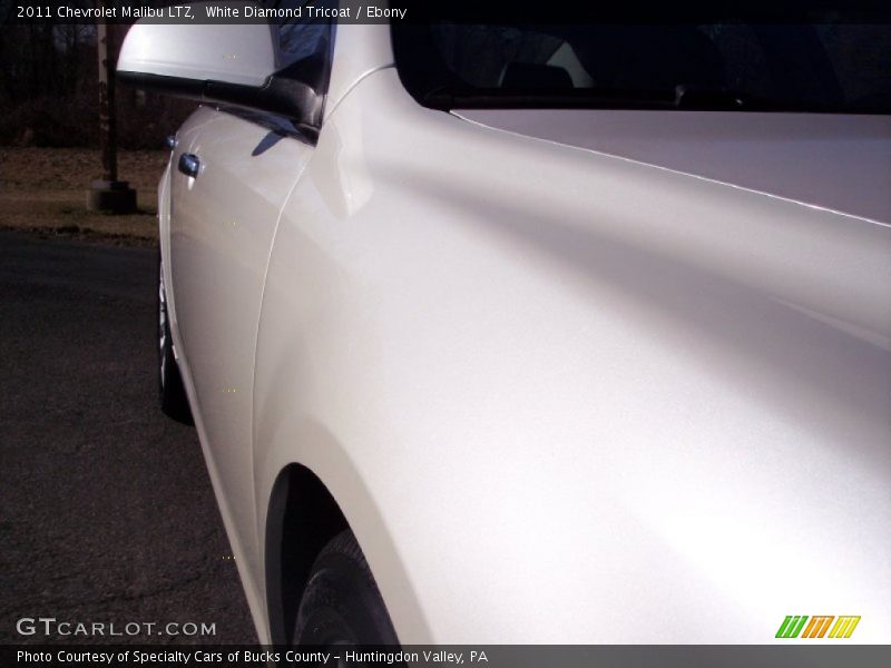 White Diamond Tricoat / Ebony 2011 Chevrolet Malibu LTZ