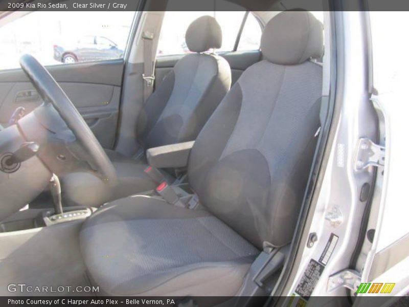 Clear Silver / Gray 2009 Kia Rio Sedan