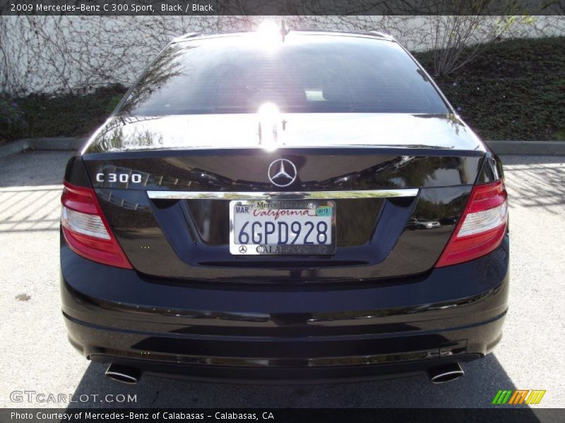 Black / Black 2009 Mercedes-Benz C 300 Sport