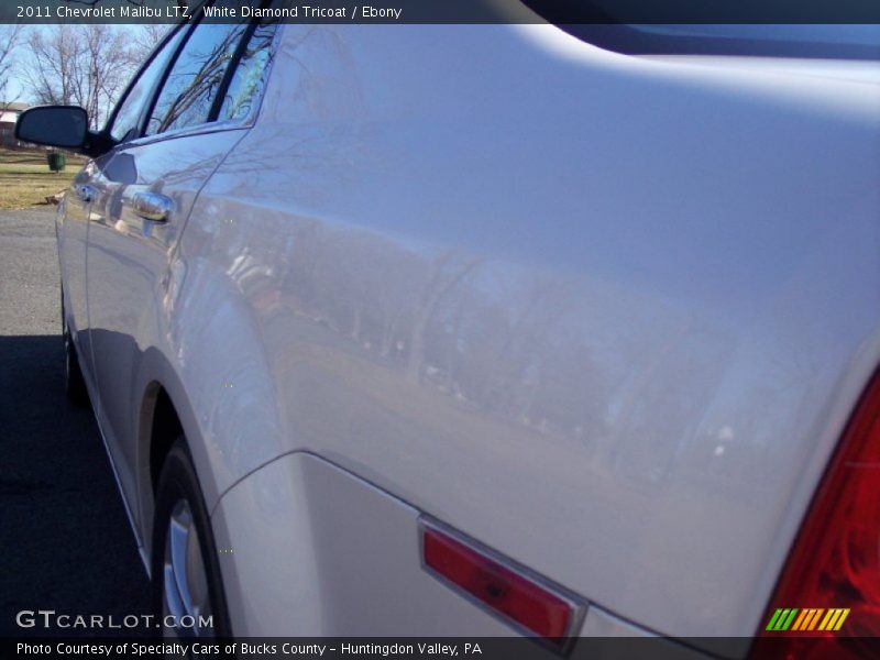White Diamond Tricoat / Ebony 2011 Chevrolet Malibu LTZ