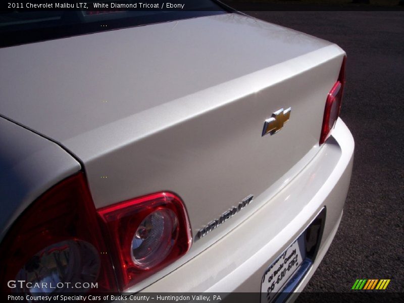 White Diamond Tricoat / Ebony 2011 Chevrolet Malibu LTZ