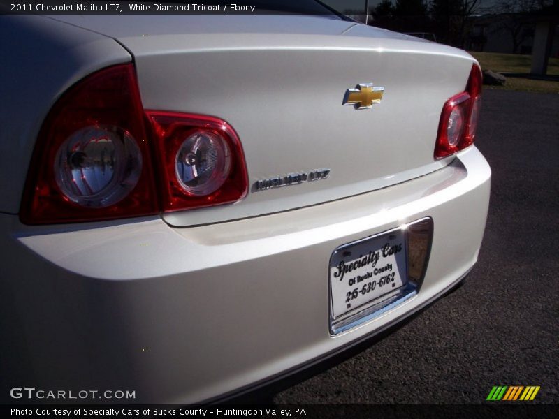 White Diamond Tricoat / Ebony 2011 Chevrolet Malibu LTZ