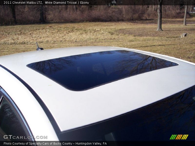 White Diamond Tricoat / Ebony 2011 Chevrolet Malibu LTZ