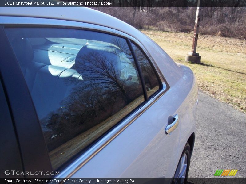 White Diamond Tricoat / Ebony 2011 Chevrolet Malibu LTZ