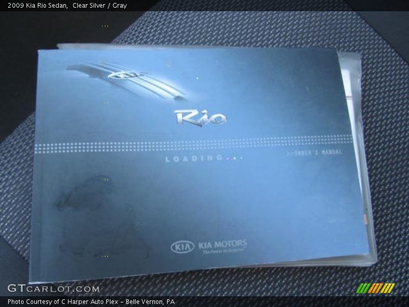 Clear Silver / Gray 2009 Kia Rio Sedan