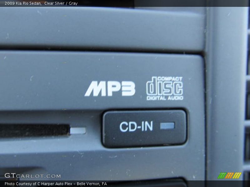 Clear Silver / Gray 2009 Kia Rio Sedan