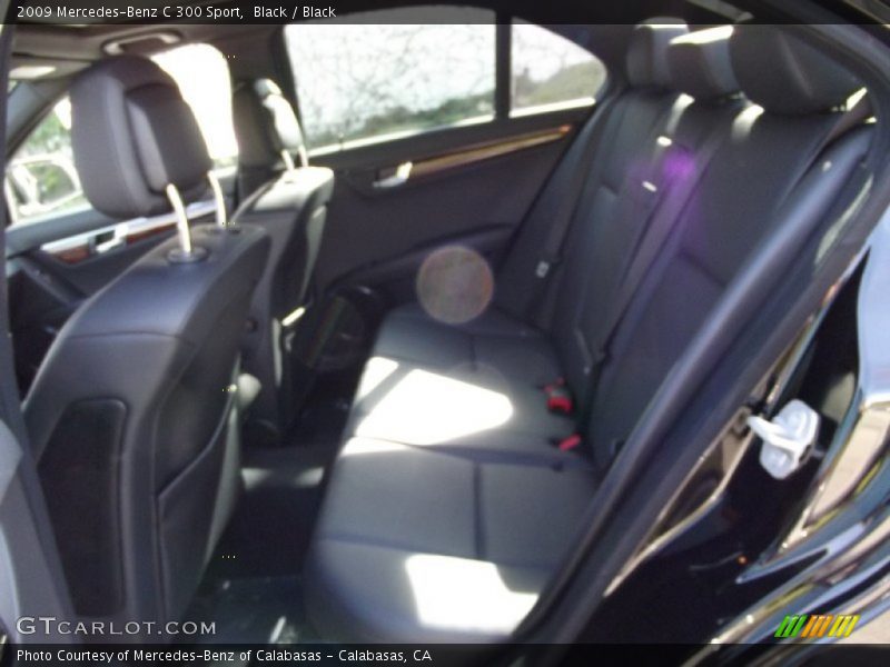 Black / Black 2009 Mercedes-Benz C 300 Sport
