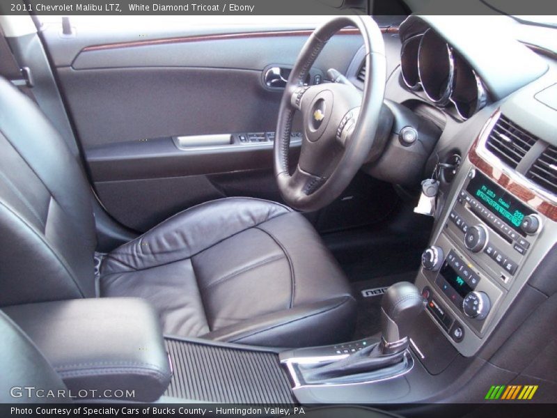 White Diamond Tricoat / Ebony 2011 Chevrolet Malibu LTZ