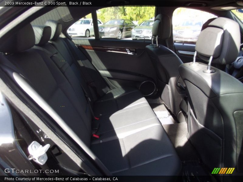 Black / Black 2009 Mercedes-Benz C 300 Sport
