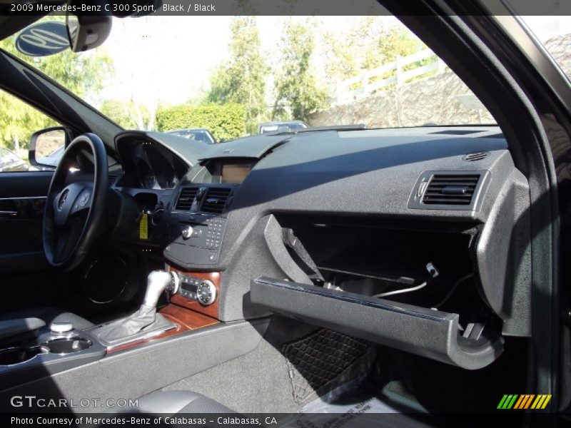 Black / Black 2009 Mercedes-Benz C 300 Sport