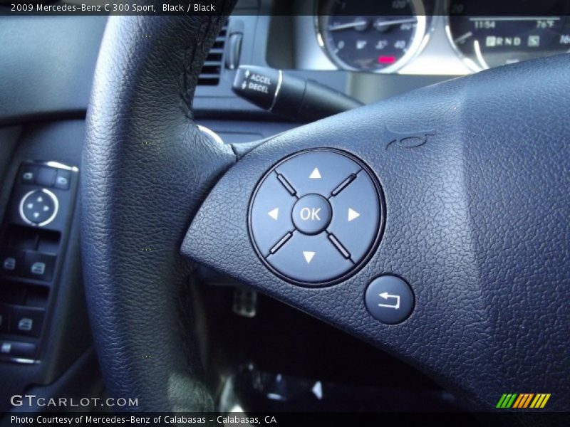 Black / Black 2009 Mercedes-Benz C 300 Sport