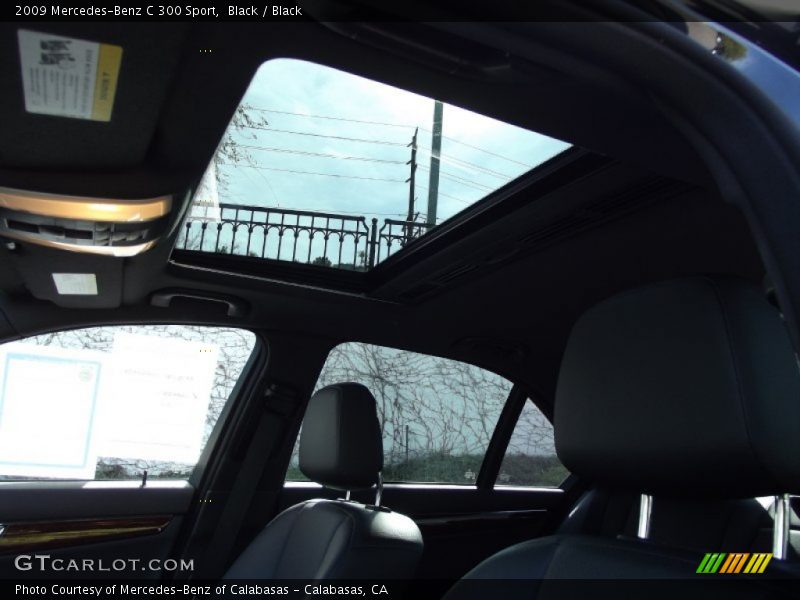 Black / Black 2009 Mercedes-Benz C 300 Sport