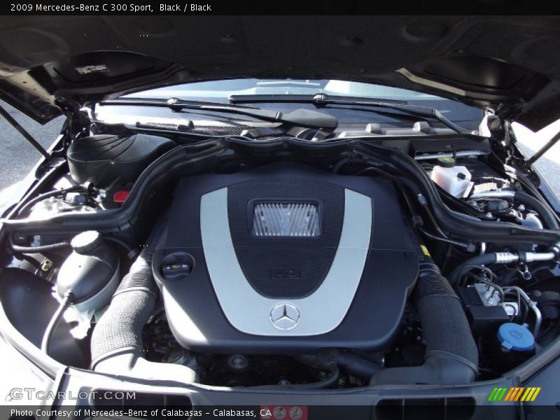Black / Black 2009 Mercedes-Benz C 300 Sport