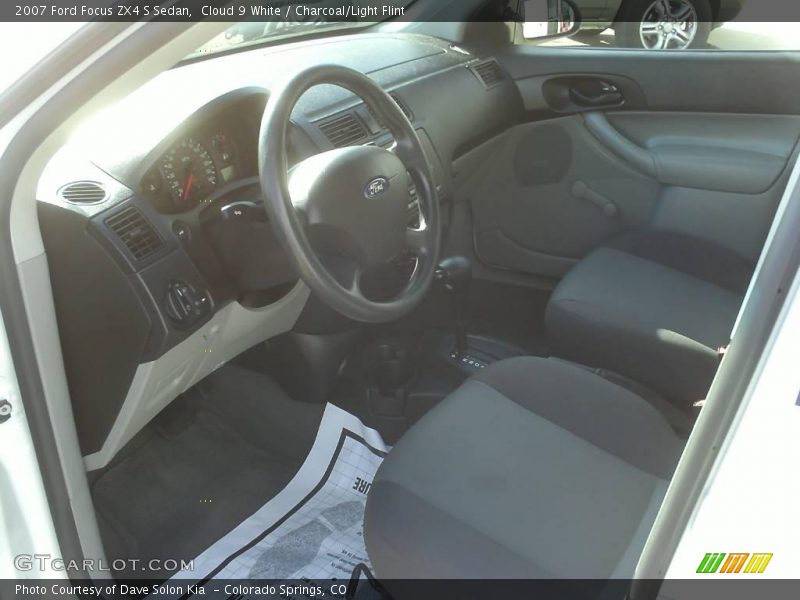 Cloud 9 White / Charcoal/Light Flint 2007 Ford Focus ZX4 S Sedan