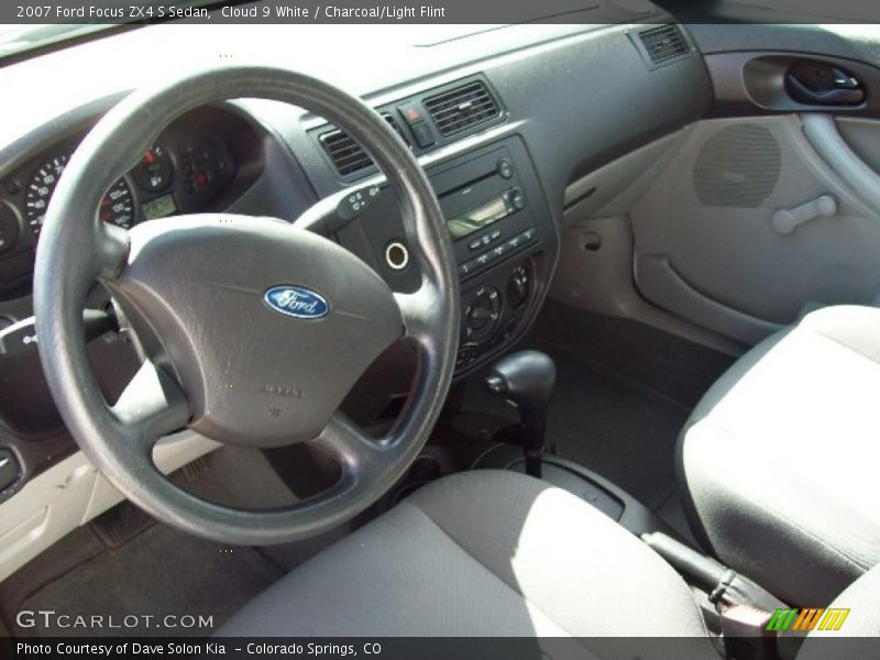 Cloud 9 White / Charcoal/Light Flint 2007 Ford Focus ZX4 S Sedan