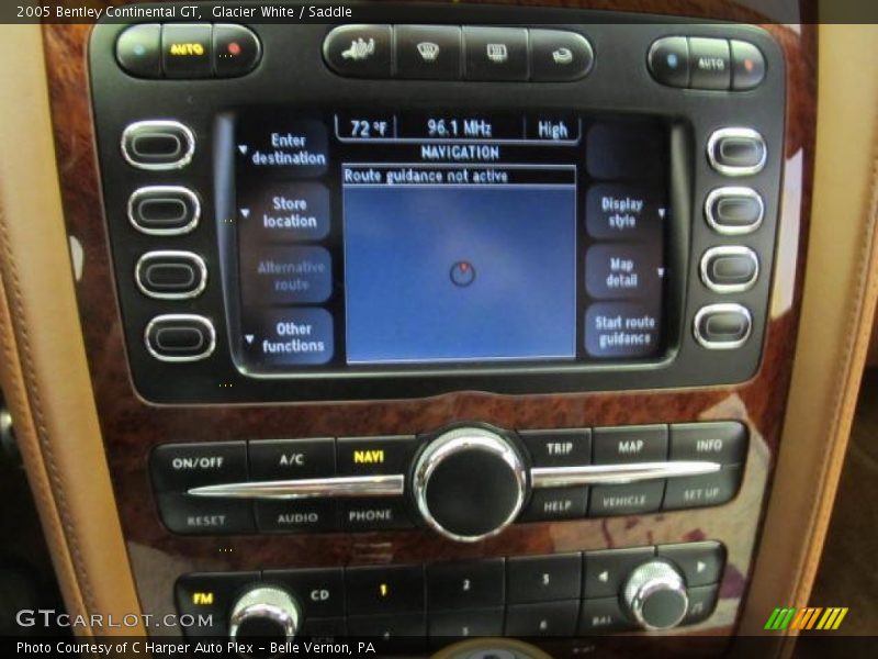 Controls of 2005 Continental GT 