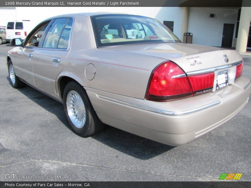 Harvest Gold Metallic / Light Parchment 1998 Mercury Grand Marquis LS