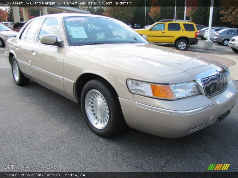 Harvest Gold Metallic / Light Parchment 1998 Mercury Grand Marquis LS