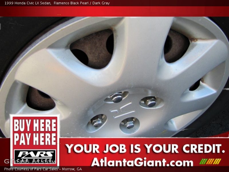 Flamenco Black Pearl / Dark Gray 1999 Honda Civic LX Sedan